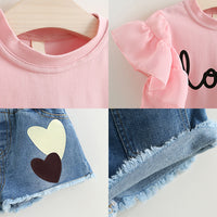 Summer Outfits Kids Clothing For Girls-Suits-Golonzo