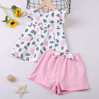 Summer Outfits Kids Clothing For Girls-Suits-Golonzo
