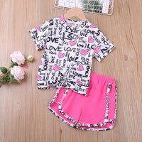 Summer Outfits Kids Clothing For Girls-Suits-Golonzo