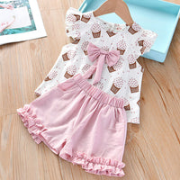 Summer Outfits Kids Clothing For Girls-Suits-Golonzo
