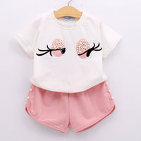 Summer Outfits Kids Clothing For Girls-Suits-Golonzo