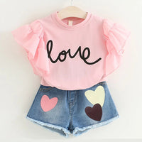 Summer Outfits Kids Clothing For Girls-Suits-Golonzo