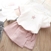 Summer Outfits Kids Clothing For Girls-Suits-Golonzo