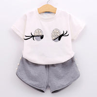 Summer Outfits Kids Clothing For Girls-Suits-Golonzo