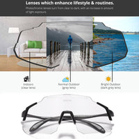 1.5mm Thickness Photochromic Men's Cycling Sunglasses - Golonzo -                                                                             