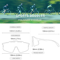 1.5mm Thickness Photochromic Men's Cycling Sunglasses - Golonzo -                                                                             