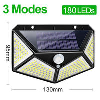 180/100 LED Solar Lamp - Waterproof Outdoor Solar Light with Motion Sensor - Golonzo -                                                                             