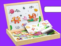 100+pcs Magnetic Wooden Animal Puzzle - Learning Education Toys - Golonzo -                                                                             