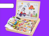 100+pcs Magnetic Wooden Animal Puzzle - Learning Education Toys - Golonzo -                                                                             