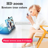 10 Inch 3D Mobile Phone Screen Magnifier HD Video Amplifier - Golonzo -                                                                             