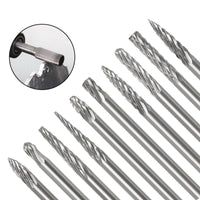 10pcs Metal Drawing Tungsten Carbide Milling Cutter Rotary Tool - Golonzo -                                                                             