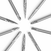 10pcs Metal Drawing Tungsten Carbide Milling Cutter Rotary Tool - Golonzo -                                                                             