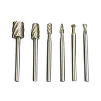 6/10pcs Titanium Dremel Routing Wood Rotary Milling Cutter Tools - Golonzo -                                                                             