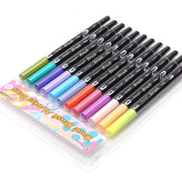 12PCs ABT Brush and Fine Tip Dual Brush Pen Art Markers - Golonzo -                                                                             