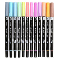 12PCs ABT Brush and Fine Tip Dual Brush Pen Art Markers - Golonzo -                                                                             