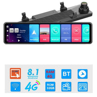 12 Inch 4G Android Rearview Mirror Car - Golonzo -                                                                             