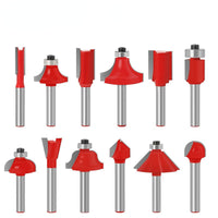 12pcs Shank Milling Cutter Router Bit Set - Engraving Wood Cutting Tools - Golonzo -                                                                             