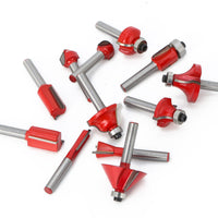 12pcs Shank Milling Cutter Router Bit Set - Engraving Wood Cutting Tools - Golonzo -                                                                             