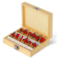 12pcs Shank Milling Cutter Router Bit Set - Engraving Wood Cutting Tools - Golonzo -                                                                             