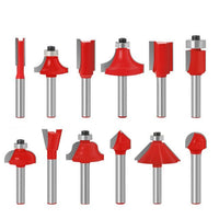 12pcs Shank Milling Cutter Router Bit Set - Engraving Wood Cutting Tools - Golonzo -                                                                             