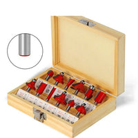 12pcs Shank Milling Cutter Router Bit Set - Engraving Wood Cutting Tools - Golonzo -                                                                             