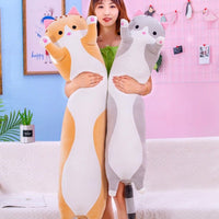 130cm Cute Soft Long Cat Nap Pillow Plush Toys - Golonzo -                                                                             