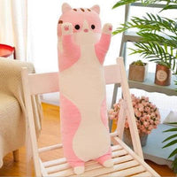 130cm Cute Soft Long Cat Nap Pillow Plush Toys - Golonzo -                                                                             