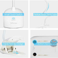 14 LED Desk Lamp - USB Bed Lamp with Clip for Reading - Golonzo -                                                                             
