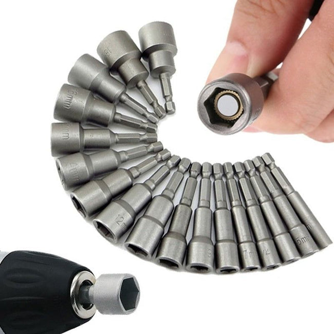 1/3/6/9/14pcs Electric Nut Driver Set Socket Adapter - Golonzo -                                                                             