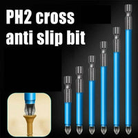 25/50/90/150mm PH2 Cross Anit-Slip Screwdriver Drill Bit - Golonzo -                                                                             