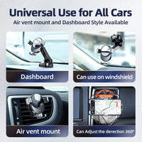 15W Qi Car Phone Holder Wireless Charger Car Mount - Golonzo -                                                                             