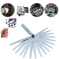 17 Blades Feeler Gauge Metric Gap - Gage Measurment Tool for Moto Engine - Golonzo -                                                                             
