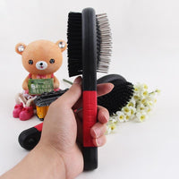 1PC Double Faced Pet Hair Brush with Plastic Handle - Golonzo -                                                                             
