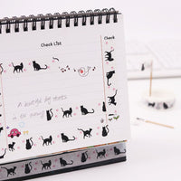 1PC New 15mm x 10m Cartoon Black Cat Japanese Paper Tapes - Golonzo -                                                                             