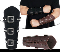 1pc Men Medieval Cosplay Leather Arm Armor - Golonzo -                                                                             