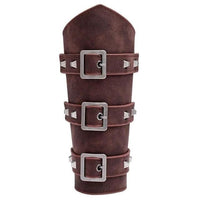 1pc Men Medieval Cosplay Leather Arm Armor - Golonzo -                                                                             