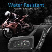1pcs A4BT Bluetooth Motorcycle Helmet Intercom Headset with Remote Controller for 4 Riders - Golonzo -                                                                             