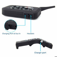 1pcs A4BT Bluetooth Motorcycle Helmet Intercom Headset with Remote Controller for 4 Riders - Golonzo -                                                                             