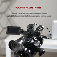 2.4G Wireless Microphone System Compatible with DSLR Cameras, Camcorders, iPhone, Android Smartphones|Speaker Line| - Golonzo -                                                                             