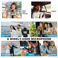 2.4G Wireless Microphone System Compatible with DSLR Cameras, Camcorders, iPhone, Android Smartphones|Speaker Line| - Golonzo -                                                                             