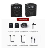 2.4G Wireless Microphone System Compatible with DSLR Cameras, Camcorders, iPhone, Android Smartphones|Speaker Line| - Golonzo -                                                                             