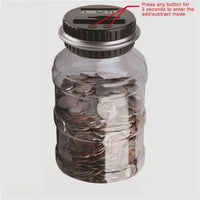 2.5L Electronic Piggy Bank - Digital LCD Coin Counter Jar - Golonzo -                                                                             