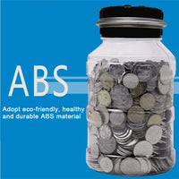 2.5L Electronic Piggy Bank - Digital LCD Coin Counter Jar - Golonzo -                                                                             
