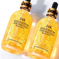 24K Gold Tense Moisture Essence Pure Hyaluronic Acid Serum Anti-wrinkle Gold Nicotinamide Liquid Skin Care - Golonzo -                                                                             