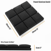 6/12/24Pcs Studio Acoustic Soundproof Foam - Golonzo -                                                                             