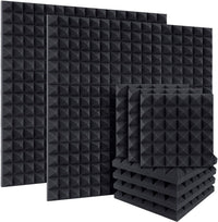 12/24pcs 300x300x50mm Studio Acoustic Pyramid Foam Soundproof - Golonzo -                                                                             