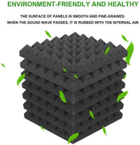 12/24pcs 300x300x50mm Studio Acoustic Pyramid Foam Soundproof - Golonzo -                                                                             