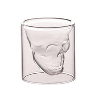 25-250ml Double glass cup Transparent skull - Golonzo -                                                                             