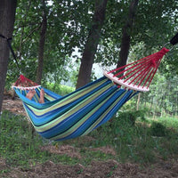 250*150cm 2 People Outdoor Canvas Camping Hammock - Golonzo -                                                                             