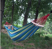 250*150cm 2 People Outdoor Canvas Camping Hammock - Golonzo -                                                                             